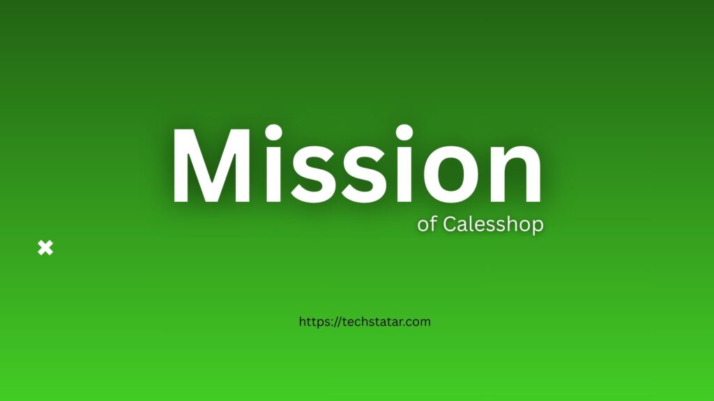 The Vision & Mission of Calesshop