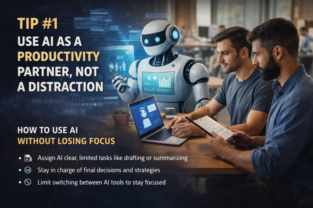 Tip #1: Use AI as a Productivity Partner, Not a Distraction
