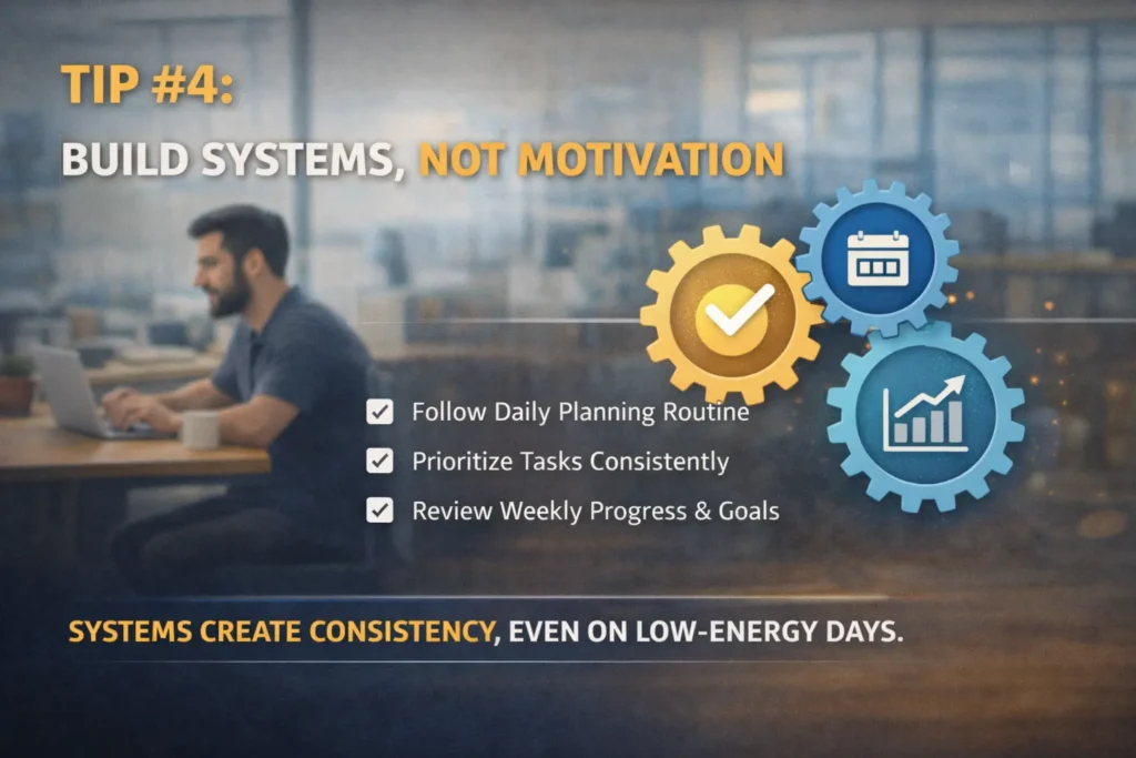 Tip #4: Build Systems, Not Motivation