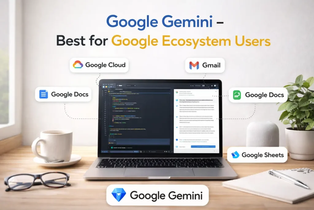 Google Gemini - Best for Google Ecosystem Users