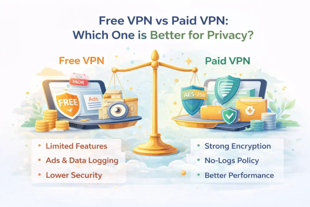 Free VPN vs Paid VPN :- Which One is Better for Privacy?