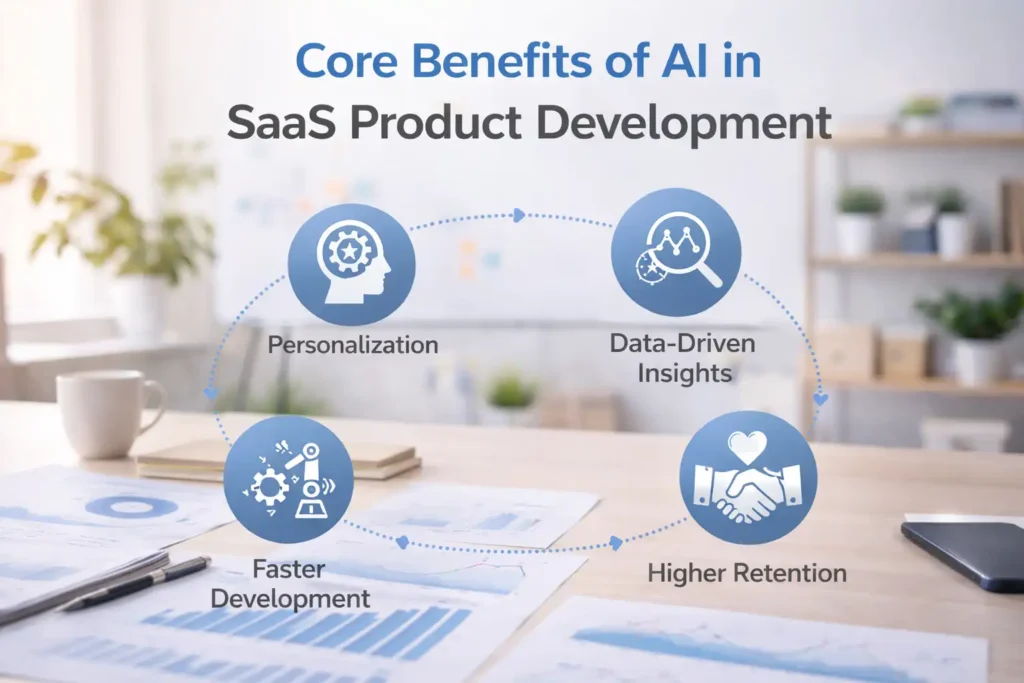 Core Benefits of AI in SaaS Product Development