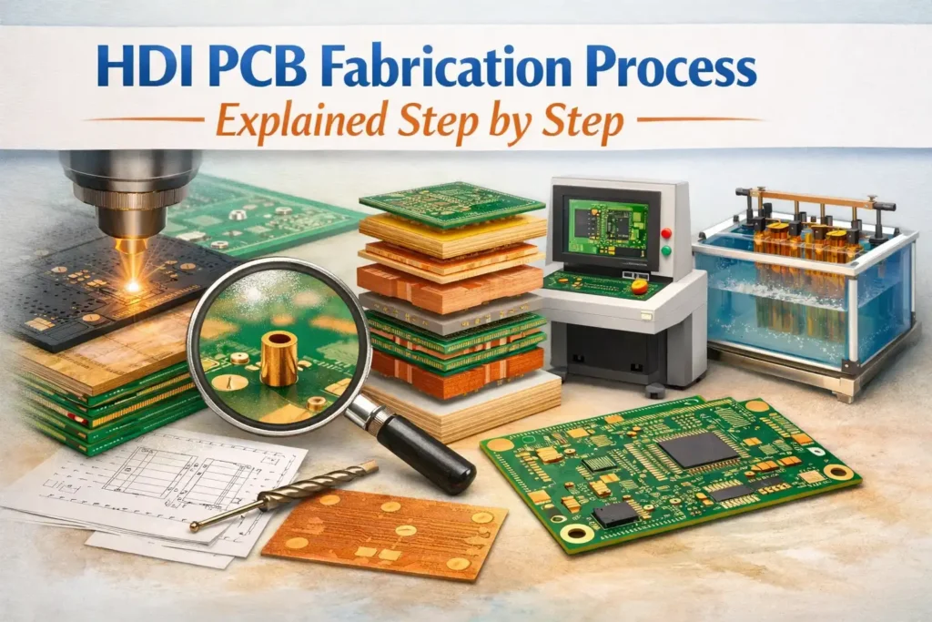 HDI PCB Fabrication Process Explained Step by Step