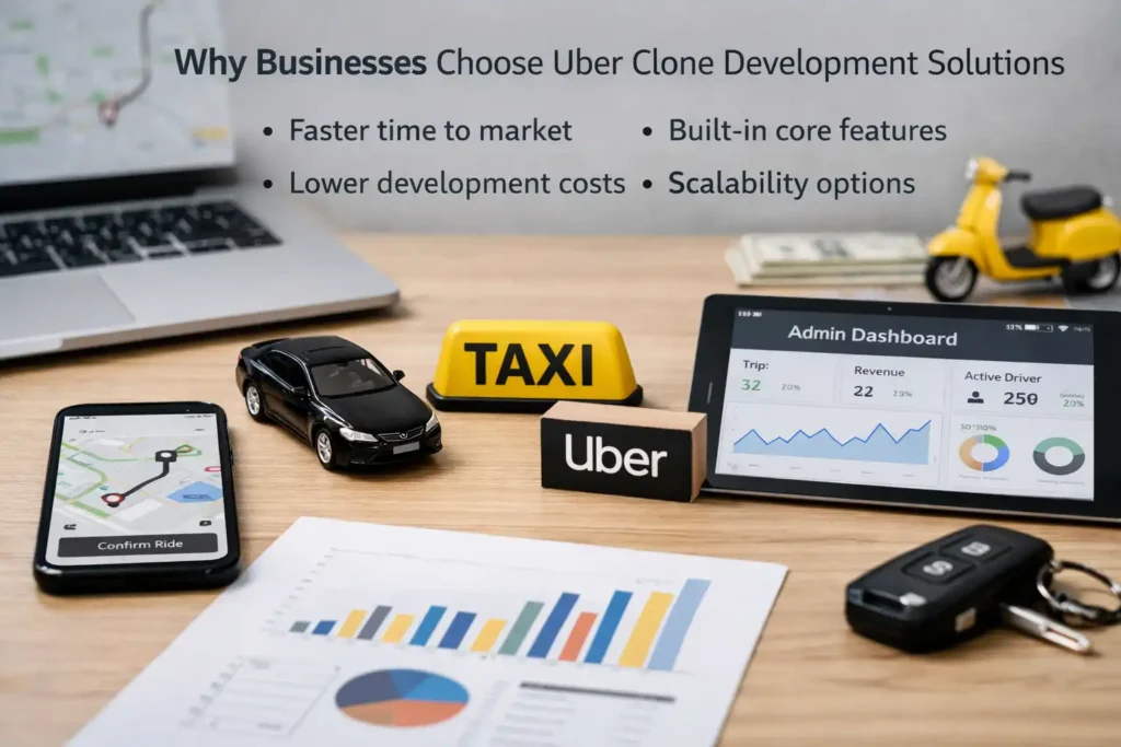 Why Businesses Choose Uber Clone Development Solutions