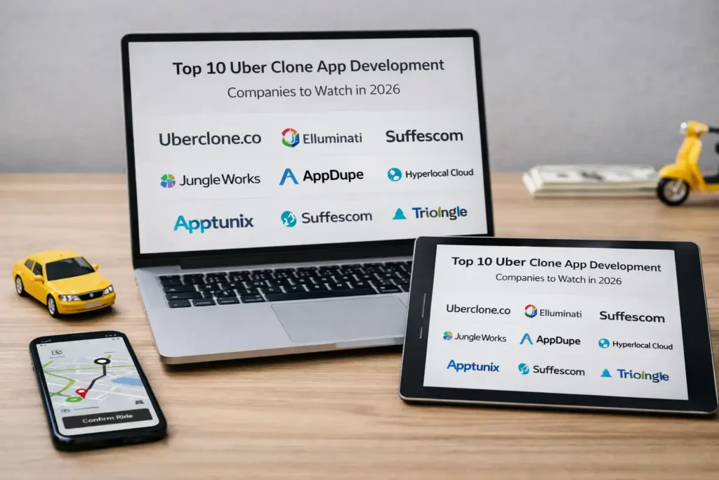 Top 10 Uber Clone App Development Companies to Watch in 2026