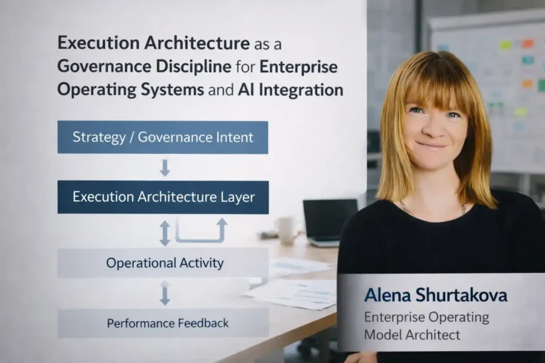 Execution Architecture as a Governance Discipline for Enterprise Operating Systems and AI Integration