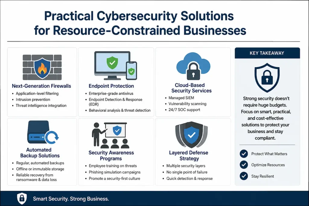 Practical Cybersecurity Solutions for Resource-Constrained Businesses
