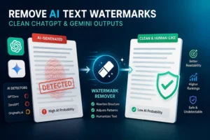 How to Use an AI Text Watermark Remover to Clean ChatGPT and Gemini Outputs