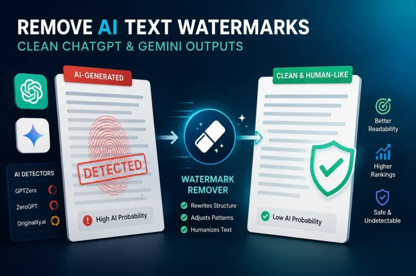 How to Use an AI Text Watermark Remover to Clean ChatGPT and Gemini Outputs