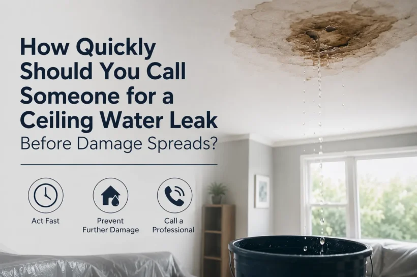 How Quickly Should You Call Someone for a Ceiling Water Leak Before Damage Spreads?