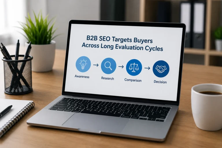 How B2B SEO Targets Buyers Across Long Evaluation Cycles