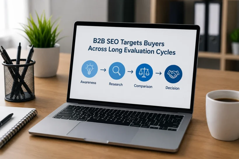 How B2B SEO Targets Buyers Across Long Evaluation Cycles