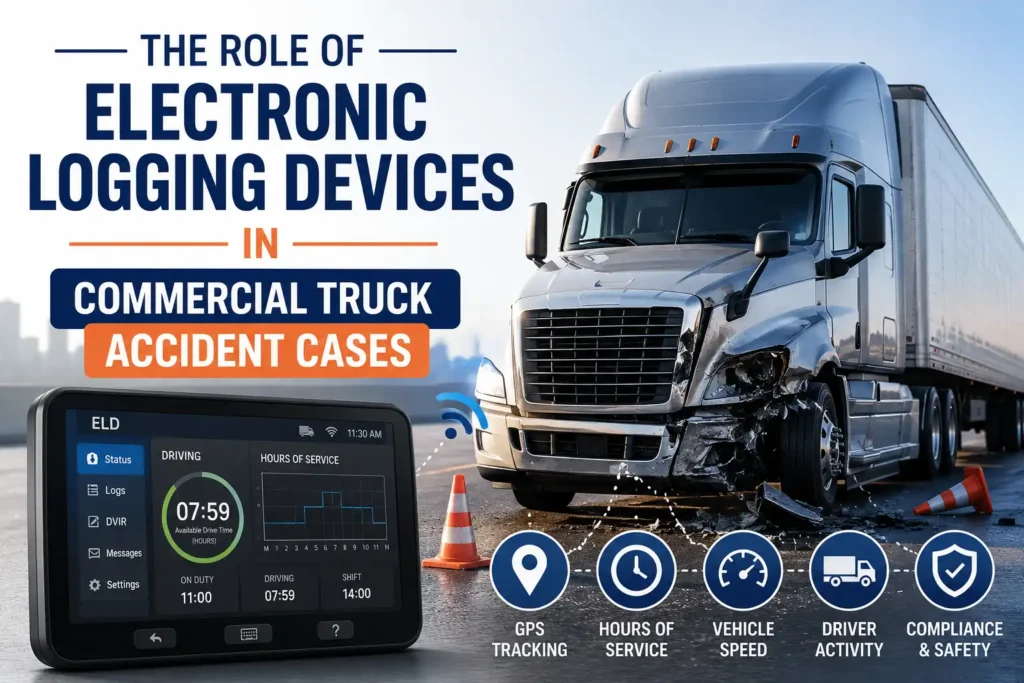 The Role of Electronic Logging Devices in Commercial Truck Accident Cases