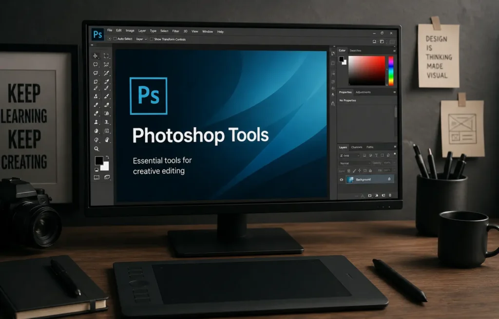 Photoshop Tools: Complete List, Uses, and Functions for Beginners