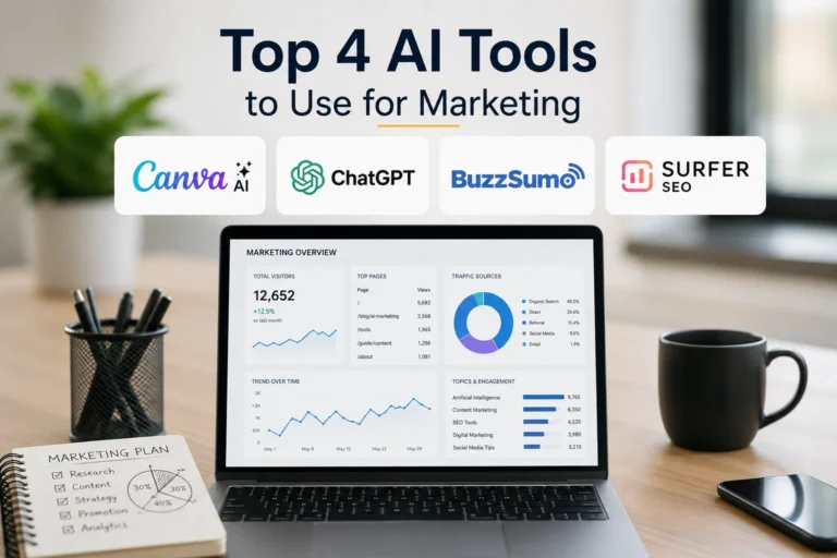 Top 4 AI Tools to Use for Marketing