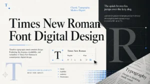 Why the Times New Roman Font Matters in Digital Design?