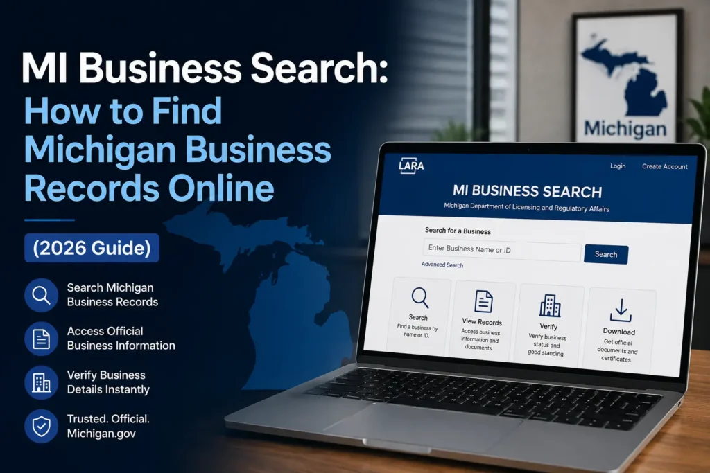 MI Business Search: How to Find Michigan Business Records Online (2026 Guide)