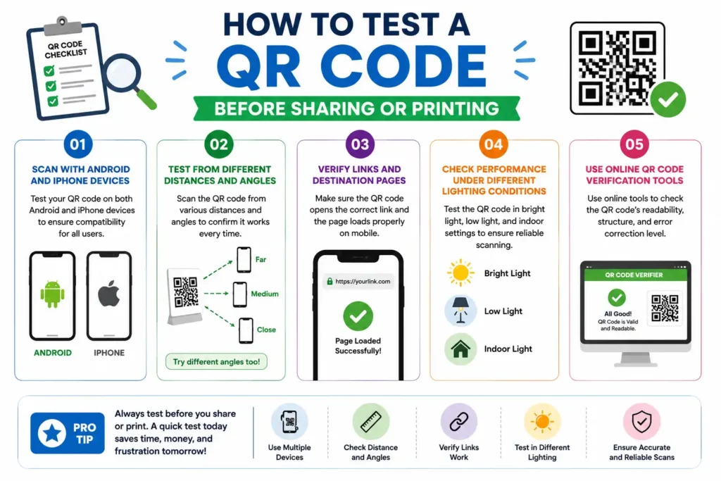 How to Test a QR Code Before Sharing or Printing