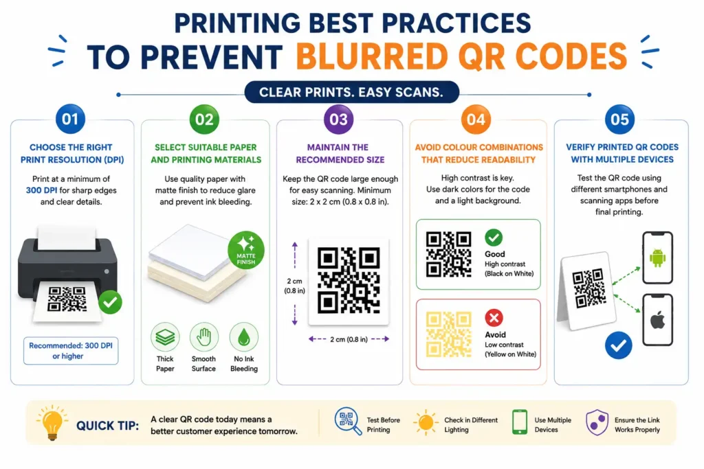 Printing Best Practices to Prevent Blurred QR Codes