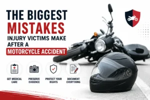 The Biggest Mistakes Injury Victims Make After A Motorcycle Accident