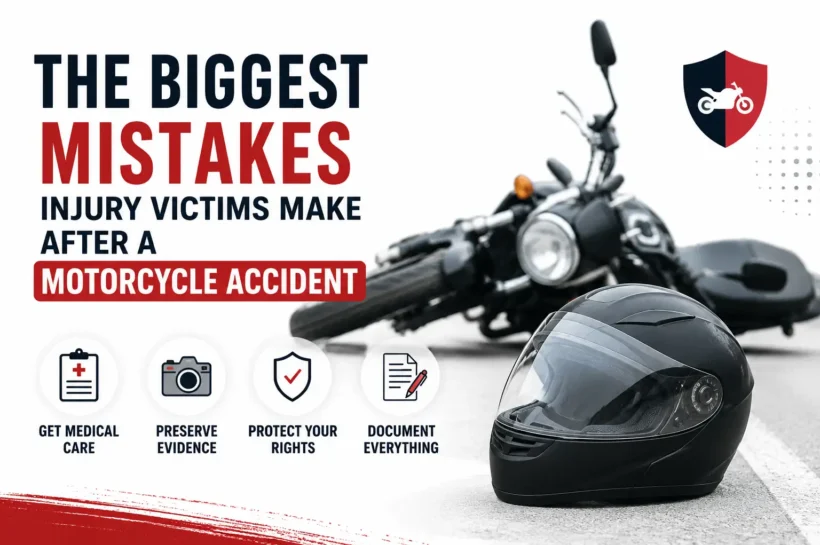 The Biggest Mistakes Injury Victims Make After A Motorcycle Accident