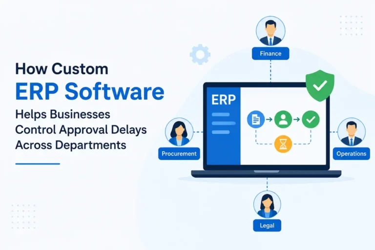 How Custom ERP Software Helps Businesses Control Approval Delays Across Departments