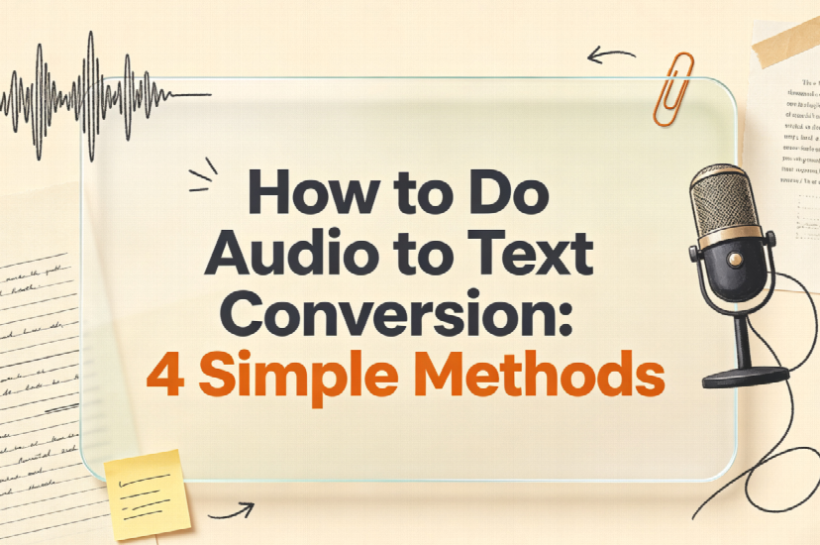 How to Do Audio to Text Conversion: 4 Simple Methods