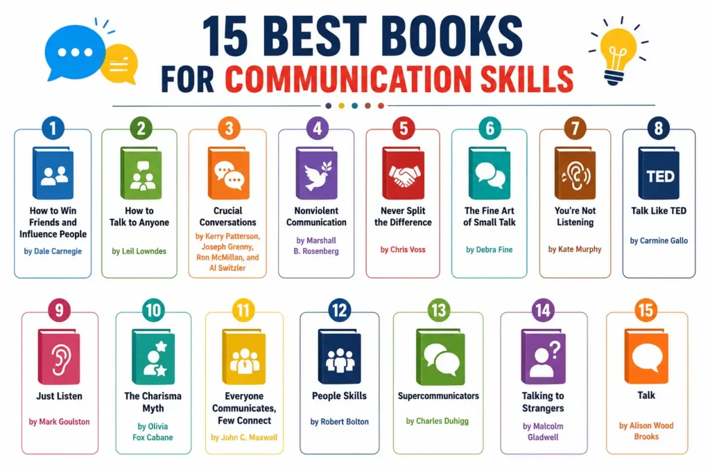 15 Best Books for Communication Skills Beginners Should Read (Detailed Reviews and Key Takeaways)