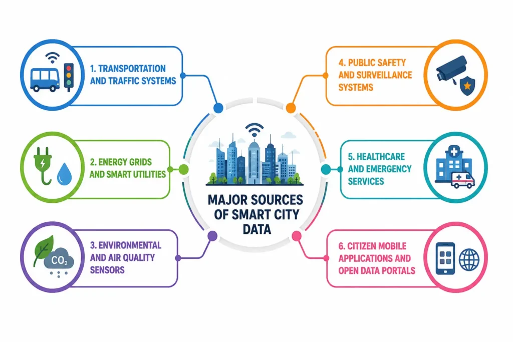 Major Sources of Smart City Data