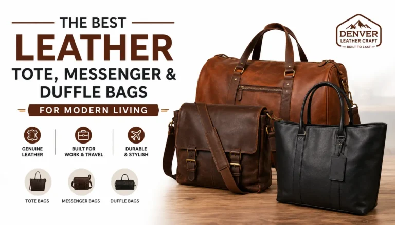 The Best Leather Tote, Messenger & Duffle Bags for Modern Living