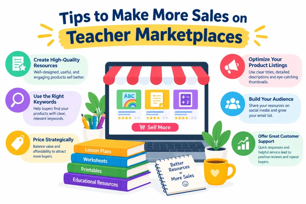 Tips to Make More Sales on Teacher Marketplaces
