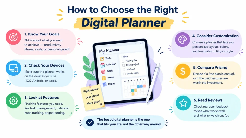 How to Choose the Right Digital Planner