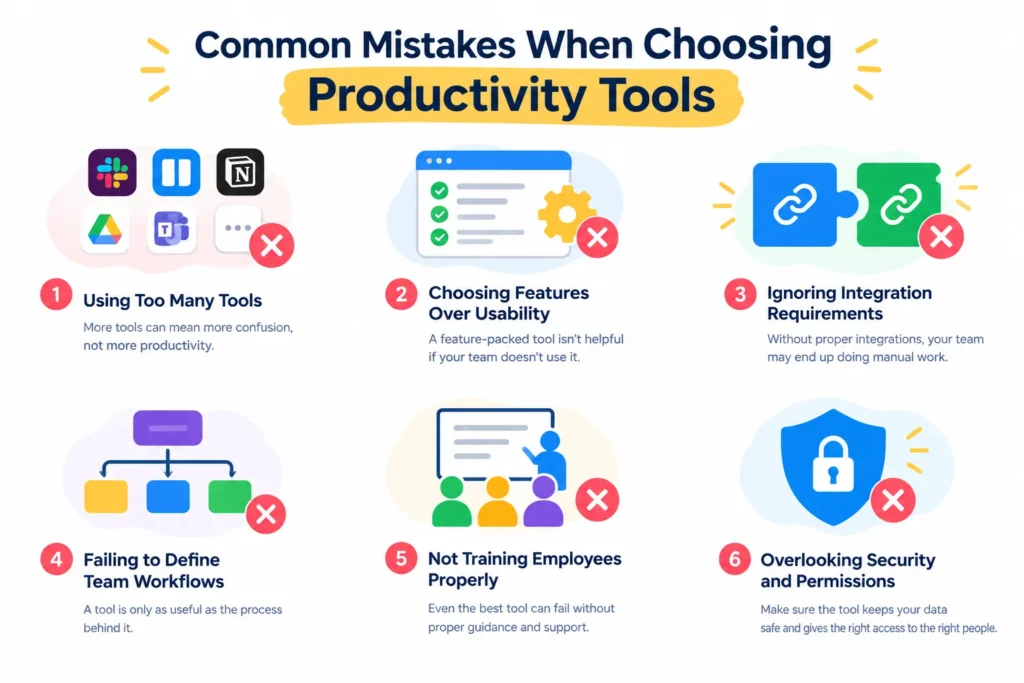 Common Mistakes When Choosing Productivity Tools