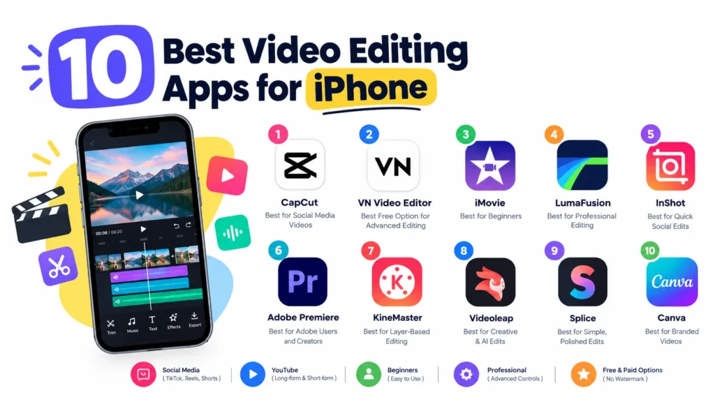 10 Best Video Editing Apps for iPhone
