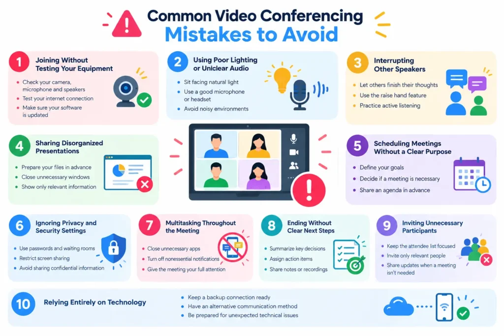Common Video Conferencing Mistakes to Avoid