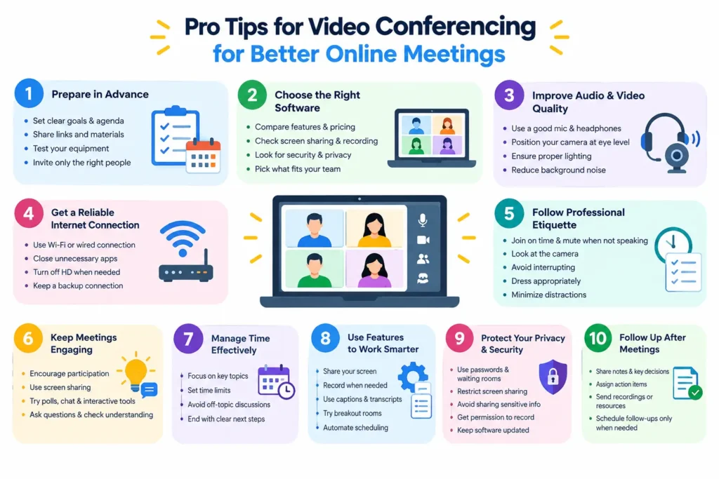 Pro Tips for Video Conferencing for Better Online Meetings